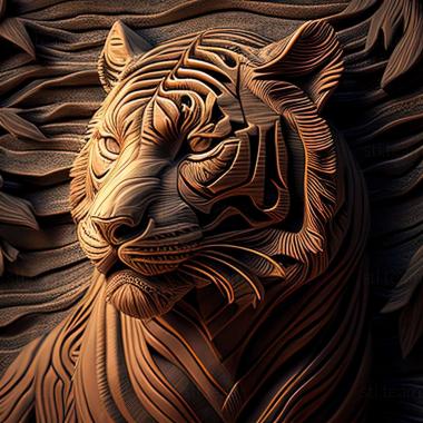 3D model tiger (STL)